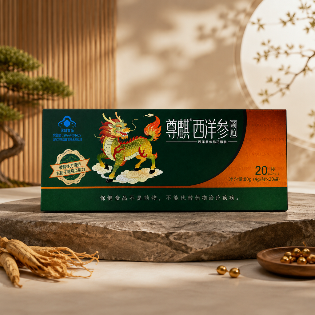 尊麒®西洋参颗粒20袋纸盒装（无糖）